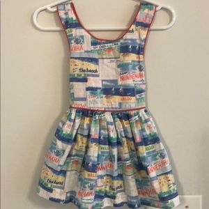 Osh kosh baby girl summer postcard tank dress